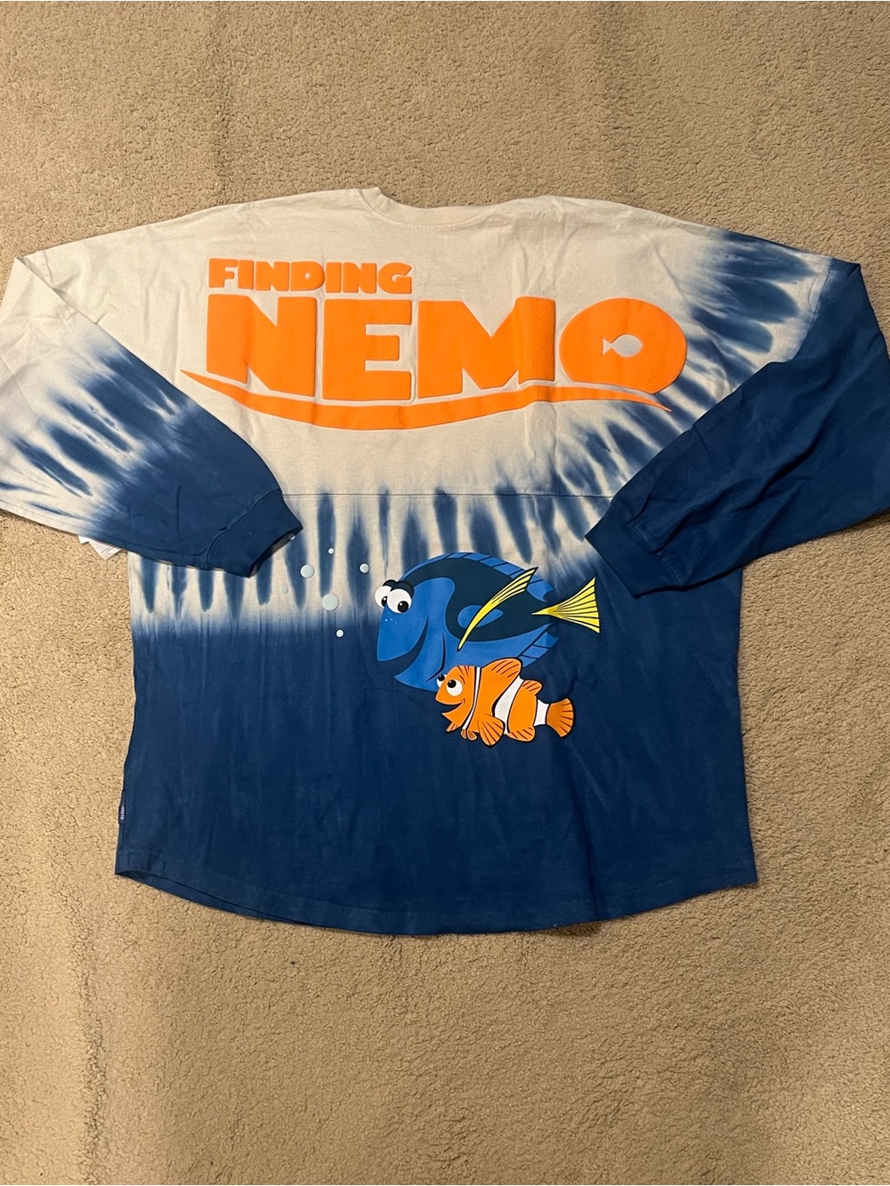 Finding Nemo Spirit Jersey - Disney - Adult Size XL NWT - Nemo & Dory - Tie Dye